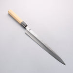Kikuzuki Acier Blanc No.2 Nashiji Yanagiba 300mm Magnolia Manipuler - japanny-FR