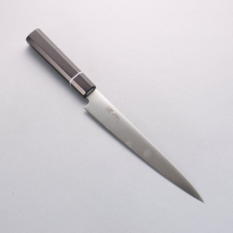 Seisuke Molybdene Couteau à trancher 210mm Bois de pakka noir Manipuler - japanny-FR