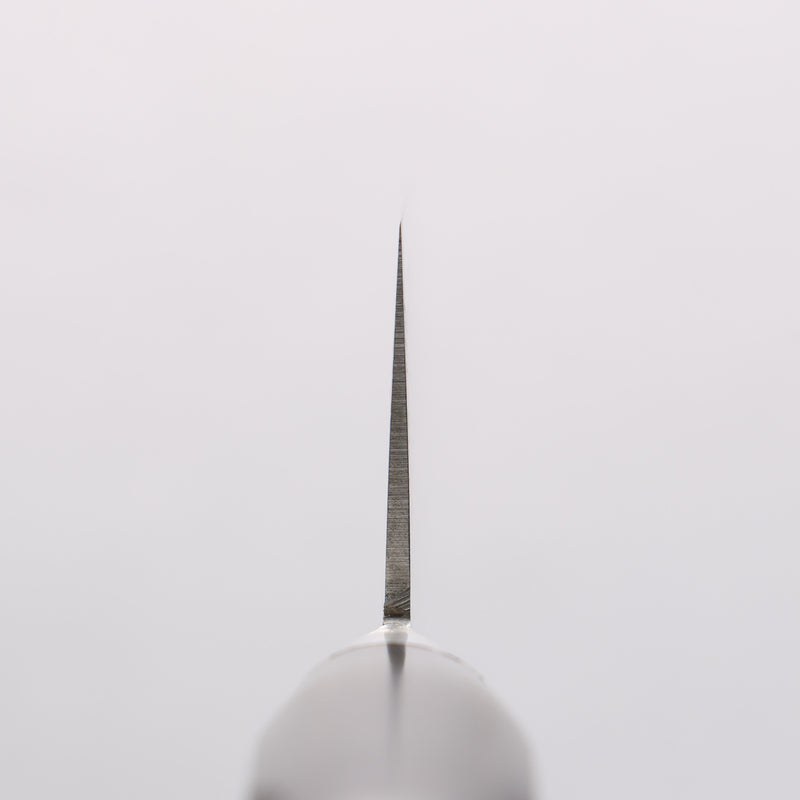 Seisuke Kagami AUS10 Finition miroir Damas Santoku 170mm Bois de pakka noir Manipuler - japanny-FR