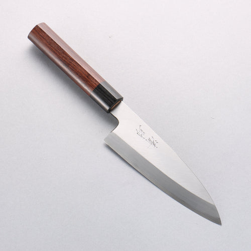 Seisuke Acier Blanc Kasumitogi Funayuki 165mm Bois de rose Manipuler - japanny-FR