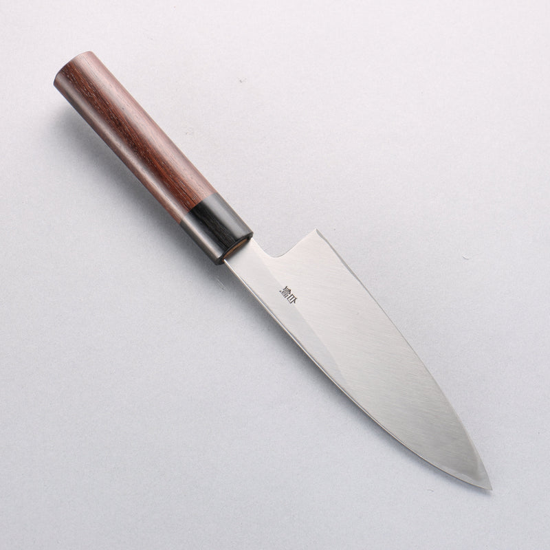 Seisuke Acier Blanc Kasumitogi Funayuki 165mm Bois de rose Manipuler - japanny-FR
