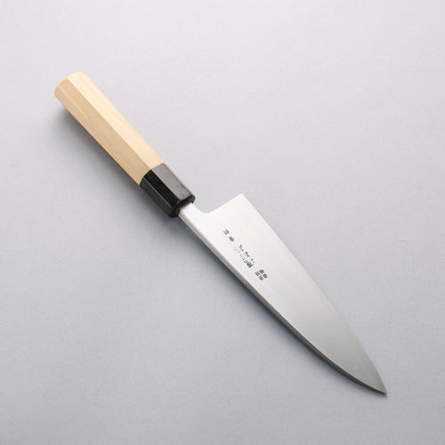 Minamoto Akitada Acier Bleu No.2 Aideba 180mm Manipuler Magnolia (férule: Corne de buffle d'eau) - japanny-FR