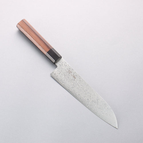 Seisuke AUS10 Damas Santoku 180mm Manipuler Shitan - japanny-FR