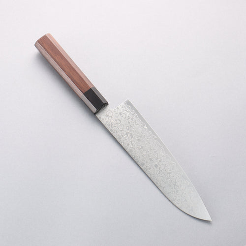 Seisuke AUS10 Damas Santoku 180mm Manipuler Shitan - japanny-FR