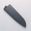 Seisuke Seiten Molybdene Santoku Couteau Japonais 180mm bleu marine de pakka noir Manipuler avec Gaine - japanny-FR