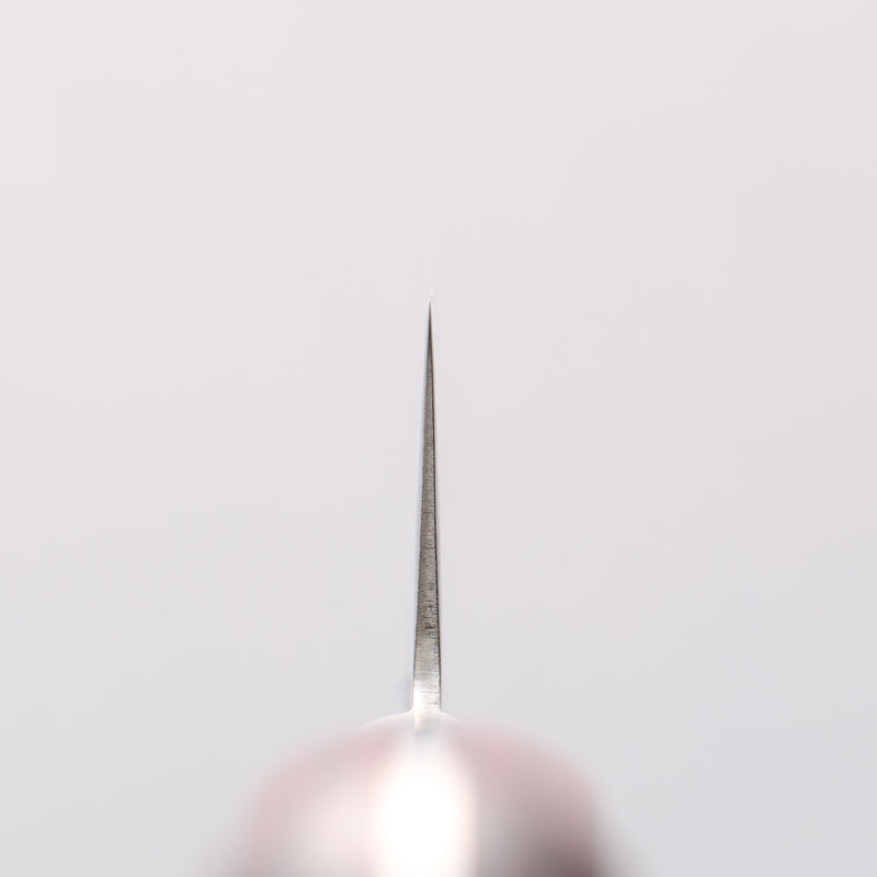 Seisuke Nami AUS10 Finition miroir Damas Sujihiki 240mm Manipuler Bois de pakka rouge - japanny-FR