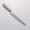 Seisuke Nami AUS10 Finition miroir Damas Sujihiki 240mm Manipuler Chêne - japanny-FR