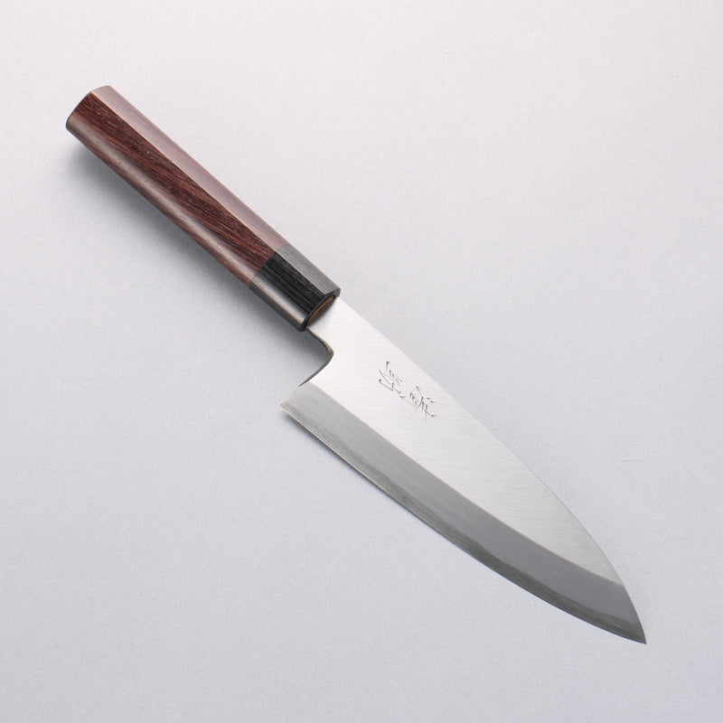 Seisuke Acier Bleu Kasumitogi Funayuki 180mm Bois de rose Manipuler - japanny-FR