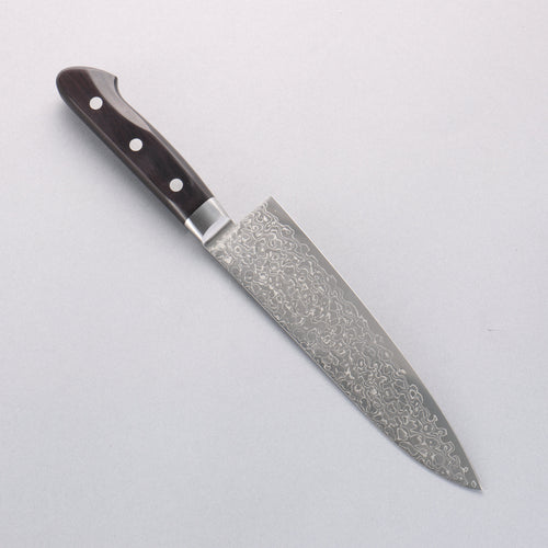 Seisuke AUS10 45 Couche de Damas Gyuto 180mm Bois de pakka noir Manipuler - japanny-FR