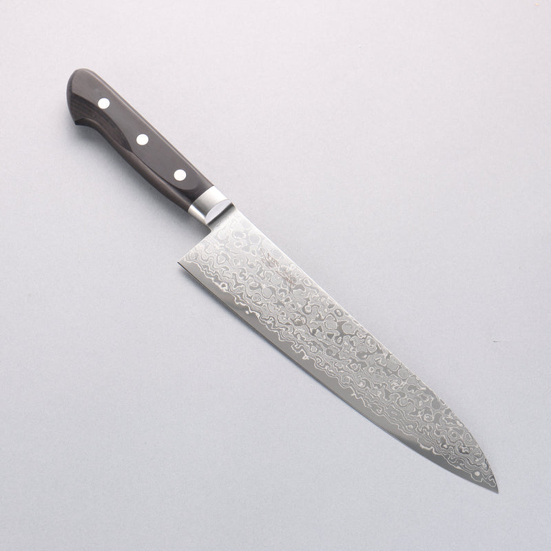 Seisuke AUS10 45 Couche de Damas Gyuto 210mm Bois de pakka noir Manipuler - japanny-FR