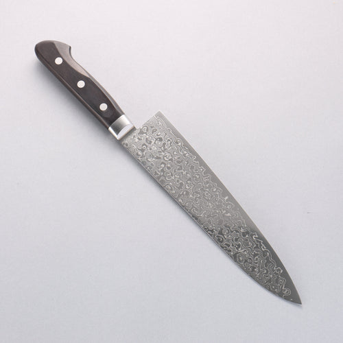 Seisuke AUS10 45 Couche de Damas Gyuto 210mm Bois de pakka noir Manipuler - japanny-FR