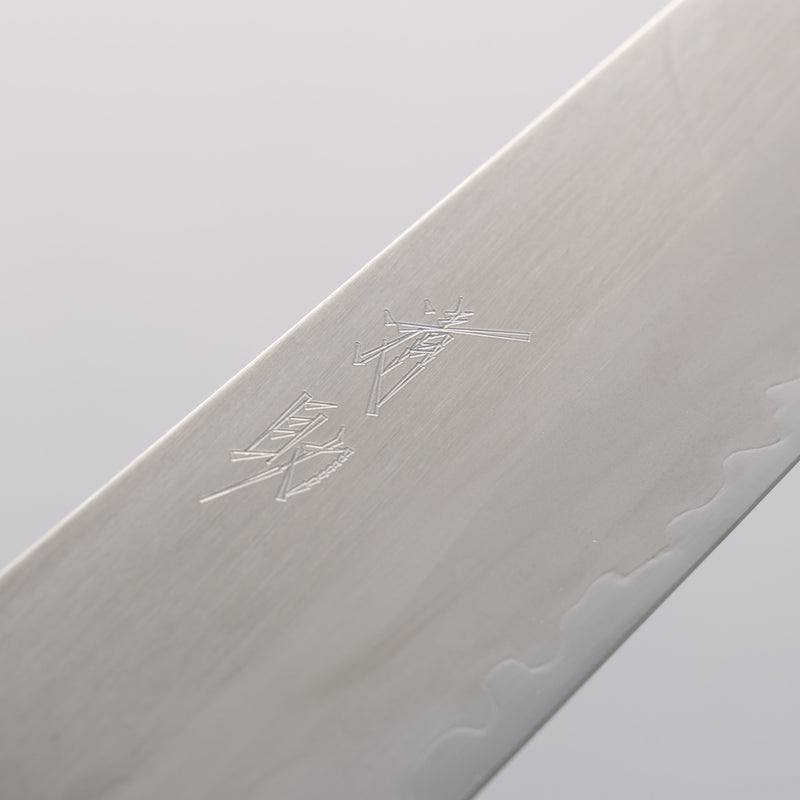 Seisuke Acier Blanc No.1 Migaki Polish Terminé Sujihiki 240mm Manipuler Chêne laqué violet - japanny-FR