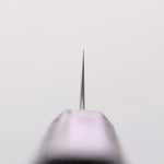 Seisuke Acier Blanc No.1 Migaki Polish Terminé Sujihiki 240mm Manipuler Chêne laqué violet - japanny-FR
