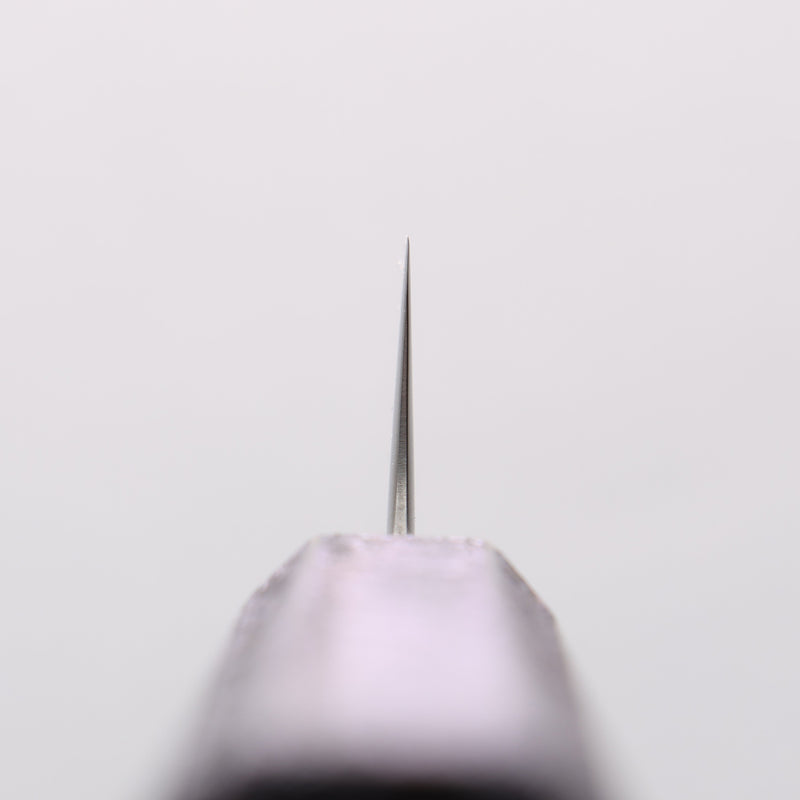 Seisuke Acier Blanc No.1 Migaki Polish Terminé Sujihiki 240mm Manipuler Chêne laqué violet - japanny-FR