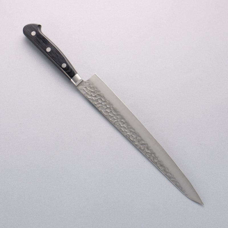 Seisuke AUS8 Martelé Sujihiki 240mm Manipuler Bois de pakka noir - japanny-FR