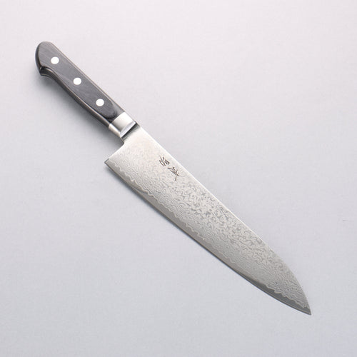 Seisuke VG10 33-Couches Damas Gyuto 210mm Manipuler Bois de pakka noir - japanny-FR