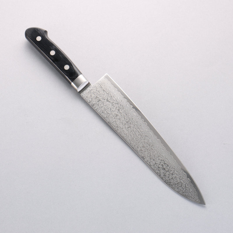 Seisuke VG10 33-Couches Damas Gyuto 210mm Manipuler Bois de pakka noir - japanny-FR