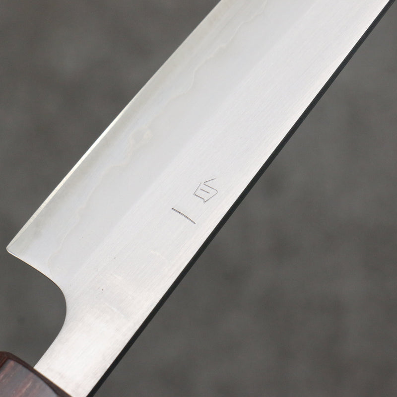 Oul Acier Blanc No.1 Petite-utilité 135mm Manipuler Keyaki (orme japonais) - japanny-FR