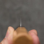 Oul Acier Blanc No.1 Petite-utilité 135mm Manipuler Keyaki (orme japonais) - japanny-FR