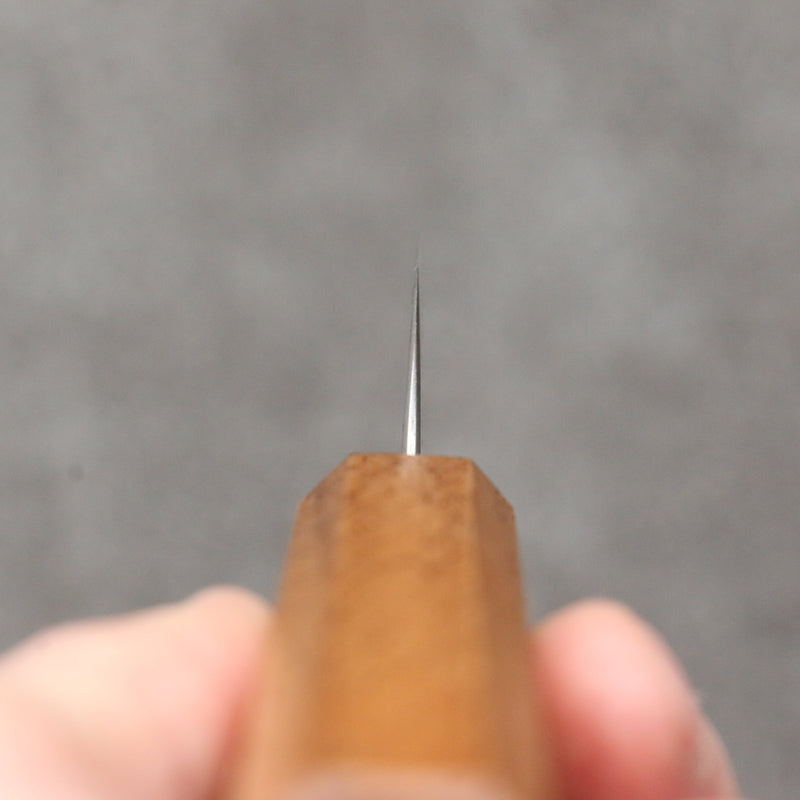 Seisuke Acier argenté NO.3 Migaki Polish Terminé Petite-utilité 135mm Chêne blanc Manipuler - japanny-FR