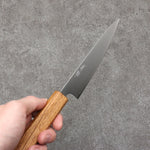 Seisuke Acier argenté NO.3 Migaki Polish Terminé Petite-utilité 135mm Chêne blanc Manipuler - japanny-FR