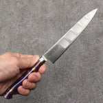 Sakai Takayuki Grand Chef SP Uddeholm Acier suédois résistant aux taches Le saumon de petite taille 150mm SP Type III (Galaxie) Manipuler - japanny-FR