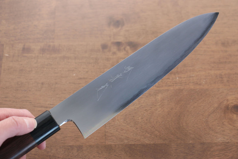 Jikko Acier Blanc No.2 Gyuto 210mm Manipuler Shitan - japanny-FR