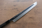 Sakai Takayuki Genbu Acier Bleu No.2 Honyaki Finition en miroir Sakimaru Yanagiba  300mm Bois d'ébène Manipuler Avec gaine - japanny-FR