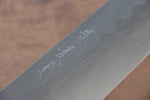 Jikko Honyaki Acier Blanc No.3 Kasumitogi Kirituke Gyuto 240mm Manipuler Bois d'ébène - japanny-FR