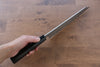 Jikko Honyaki Acier Blanc No.3 Kasumitogi Kirituke Gyuto 240mm Manipuler Bois d'ébène - japanny-FR