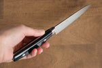 Seisuke Saiun VG10 Damas Petite-utilité  120mm Micarta noir Manipuler - japanny-FR