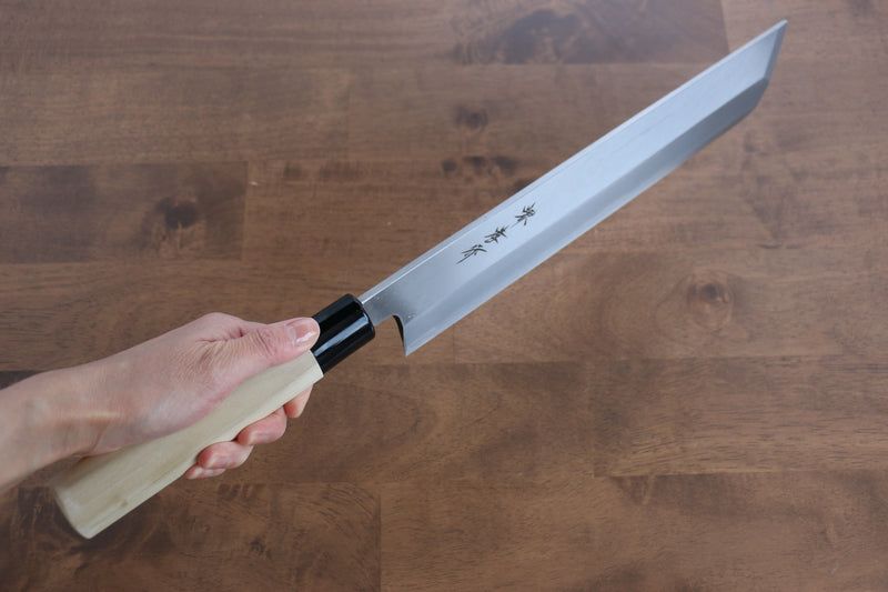 Sakai Takayuki Kasumitogi Acier Blanc Hamokiri  300mm Magnolia Manipuler - japanny-FR