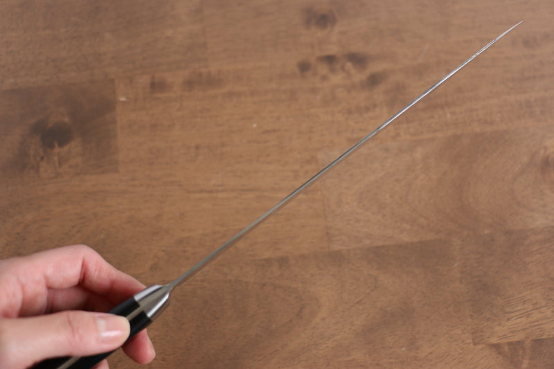 Seisuke AUS10 45 couche Finition miroir Damas Gyuto  210mm Bois de pakka noir Manipuler - japanny-FR