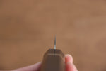 Seisuke Molybdene Couteau à trancher  180mm Bois de pakka noir Manipuler - japanny-FR