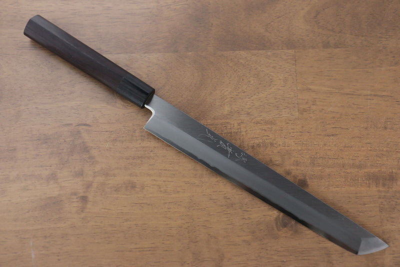 Jikko Acier argenté NO.3 Sakimaru Yanagiba 240mm Manipuler Shitan - japanny-FR