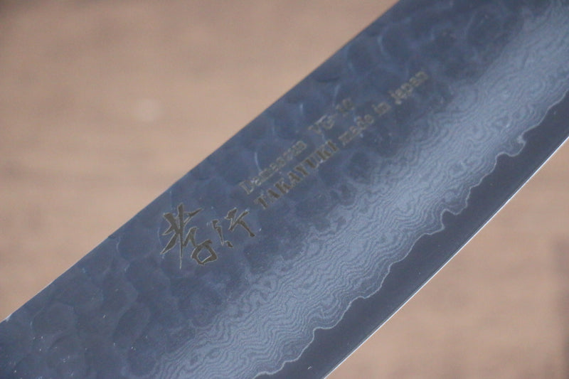 Sakai Takayuki Nanairo VG10 33-Couches Santoku  180mm Résine ABS (écaille de tortue rouge) Manipuler - japanny-FR