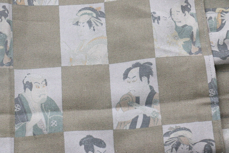 Rouleau de couteaux de style japonais Kabuki-Ura-Fuji 4 poches - japanny-FR