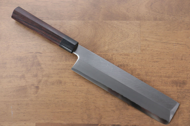Jikko Acier argenté NO.3 Usuba 210mm Manipuler Shitan - japanny-FR