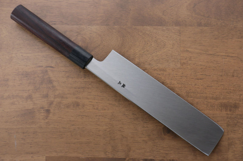 Jikko Acier argenté NO.3 Usuba 210mm Manipuler Shitan - japanny-FR