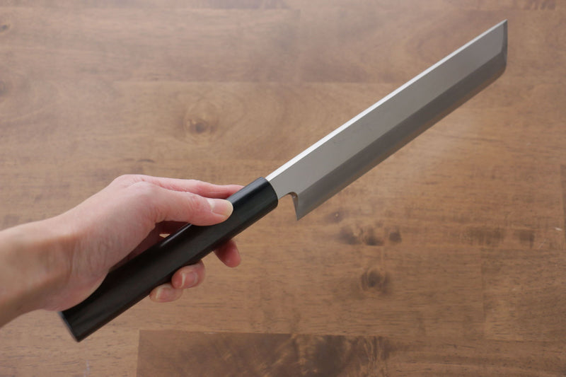 Jikko Acier argenté NO.3 Usuba 210mm Manipuler Shitan - japanny-FR