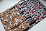 Rouleau de couteaux de style japonais Chakabuki-Ura-Aofuda 4 poches - japanny-FR