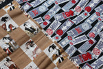 Rouleau de couteaux de style japonais Chakabuki-Ura-Aofuda 4 poches - japanny-FR