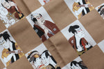 Rouleau de couteaux de style japonais Chakabuki-Ura-Aofuda 4 poches - japanny-FR