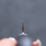 Seisuke Super Bleu Migaki Terminé Petite-utilité 145mm Manipuler Bois de pakka rouge et noir - japanny-FR