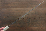 Sakai Takayuki Acier argenté NO.3 Damas Kiritsuke Yanagiba  300mm Ebène avec bague Manipuler Avec gaine - japanny-FR