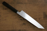 Jikko Fujisan Honyaki Acier Blanc No.3 Kasumitogi Kirituke Gyuto 210mm Manipuler Bois d'ébène - japanny-FR