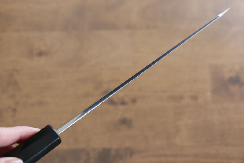Jikko Fujisan Honyaki Acier Blanc No.3 Kasumitogi Kirituke Gyuto 210mm Manipuler Bois d'ébène - japanny-FR