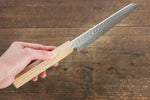 Jikko VG10 17-Couches Gyuto 170mm Manipuler Chêne - japanny-FR