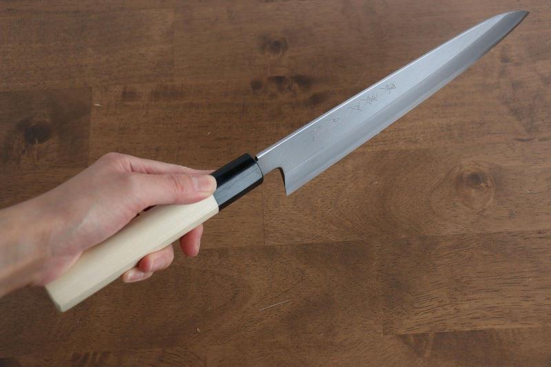 Sakai Takayuki Tokujyo Acier Blanc No.2 Gyuto  240mm Magnolia Manipuler - japanny-FR