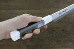 Sakai Takayuki Ginryu Honyaki Acier suédois Finition en miroir Sakimaru Yanagiba  300mm Bois d'ébène Manipuler Avec gaine - japanny-FR